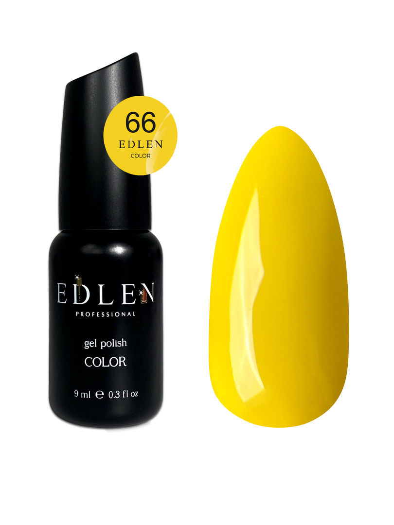 Гель-лак для нігтів Edlen Color №066 жовтий, 9 мл