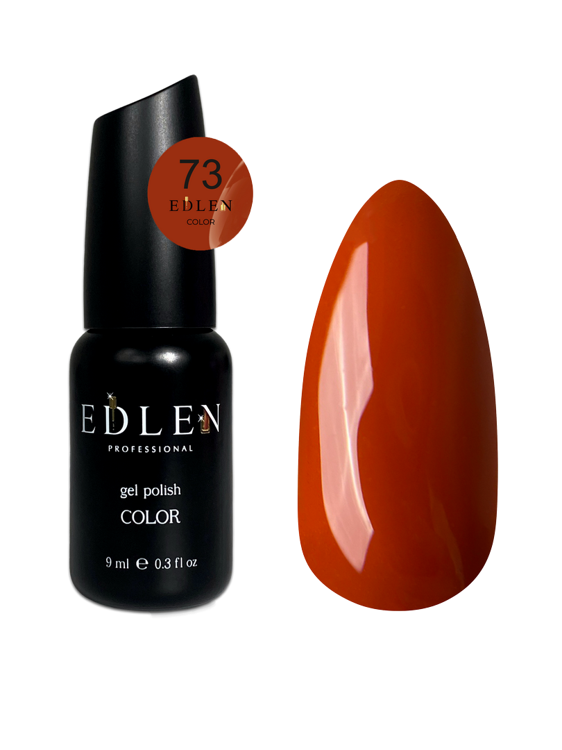 Гель-лак для нігтів Edlen Color №073 цегляний, 9 мл
