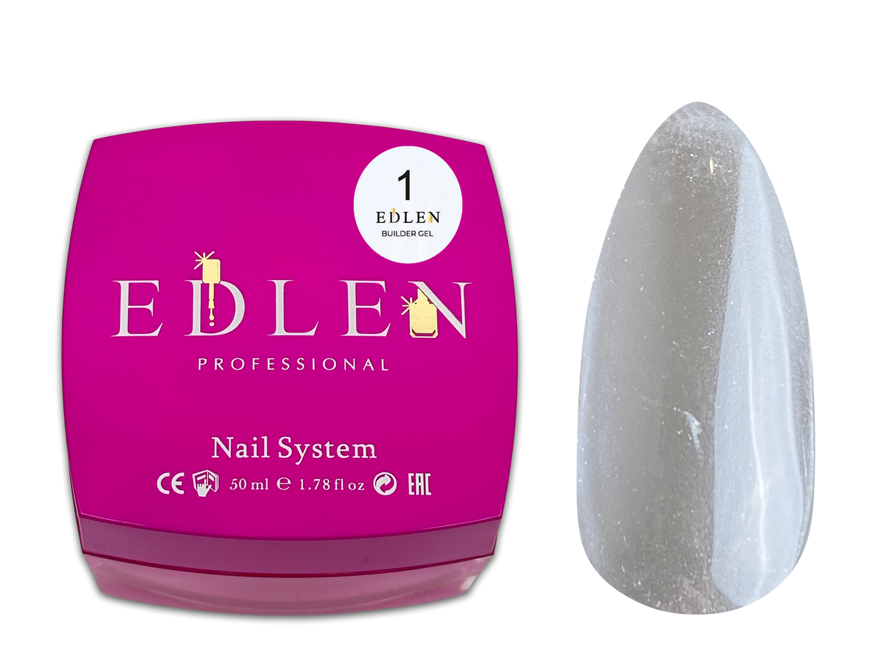 Універсальний гель Edlen Builder gel №01, 50 мл