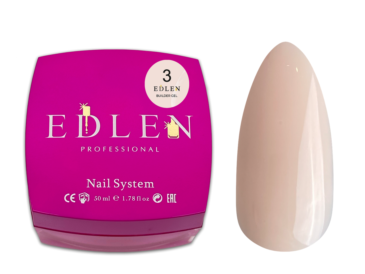 Універсальний гель Edlen Builder gel №03, 50 мл