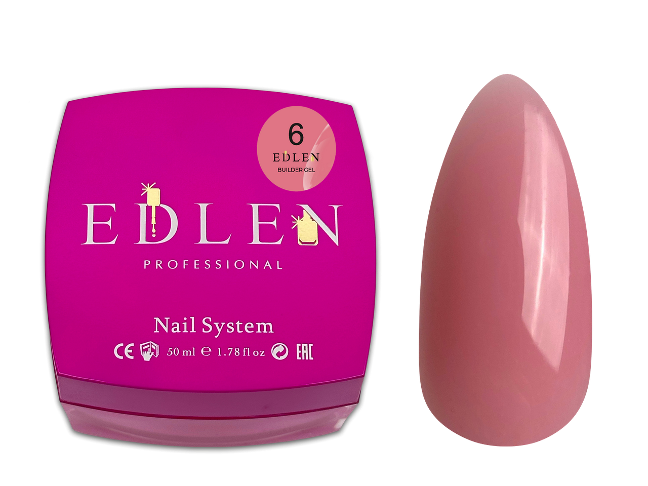 Універсальний гель Edlen Builder gel №06, 50 мл