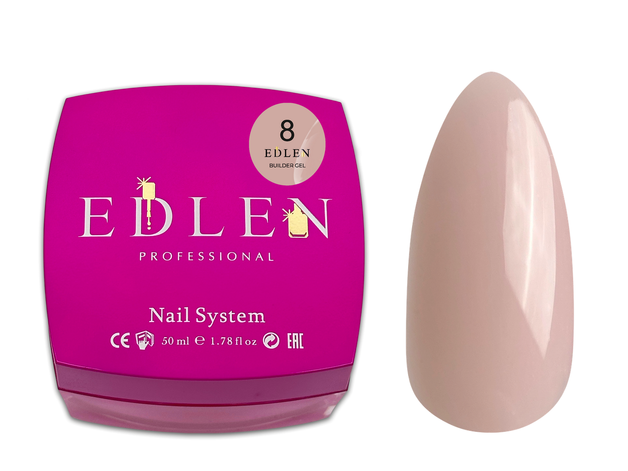 Універсальний гель Edlen Builder gel №08, 50 мл