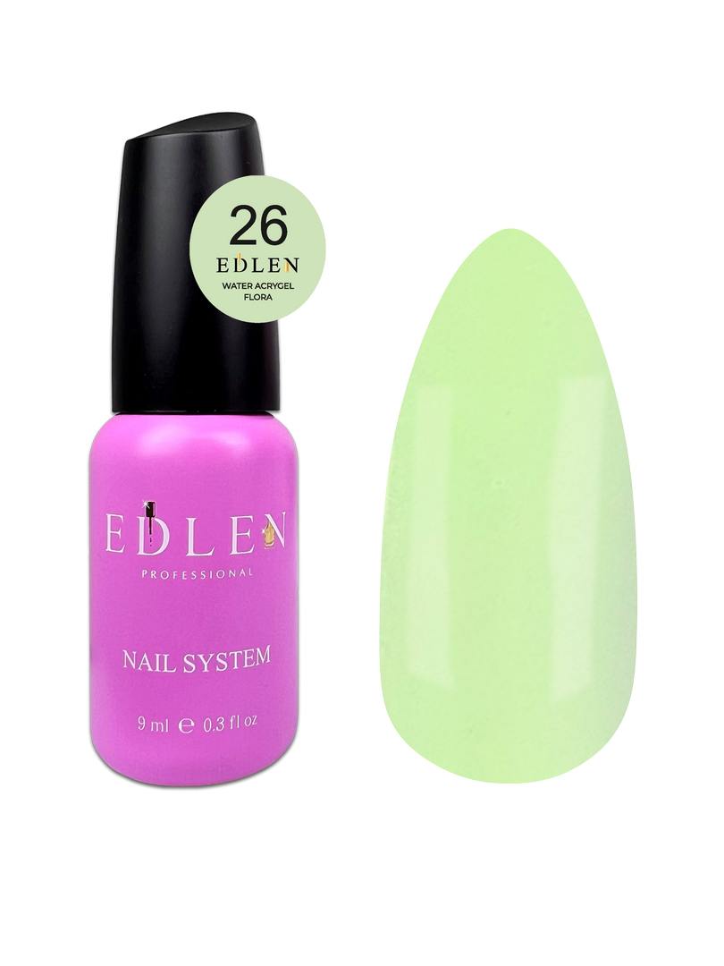 Рідкий гель для зміцнення та моделювання нігтя Edlen Water Acrygel Provance Flora №26, 9 мл