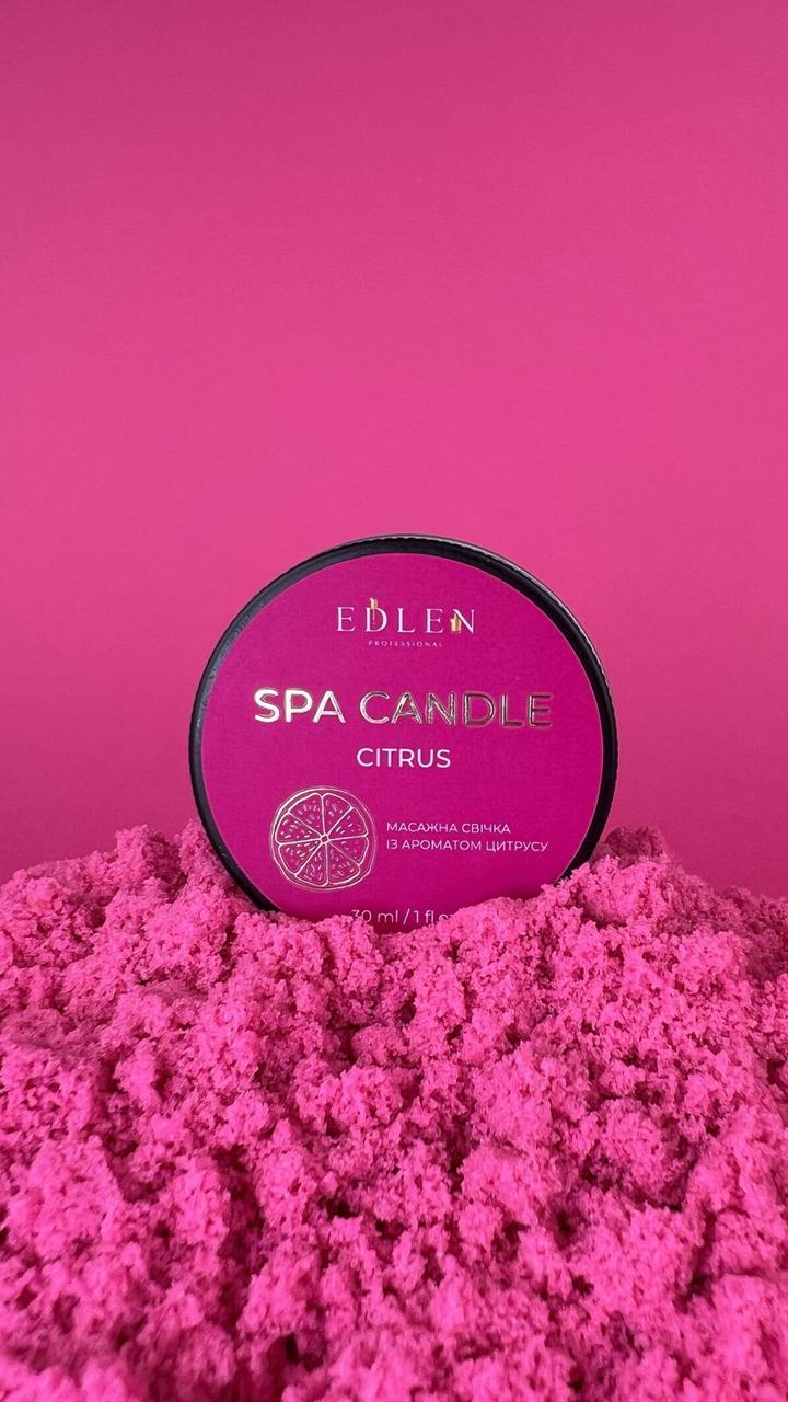 Масажна свічка для Spa-процедур після манікюру Edlen Citrus, 30 грам