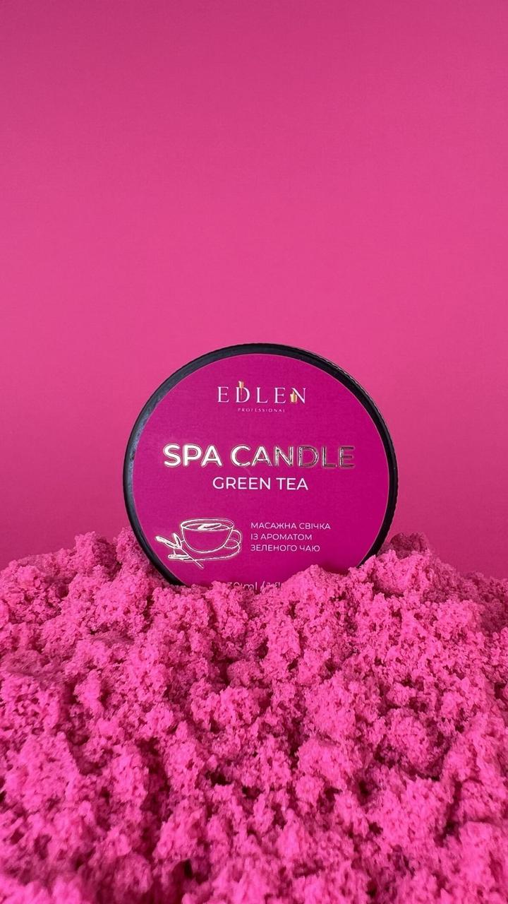 Масажна свічка для Spa-процедур після манікюру Edlen Green tea, 30 грам