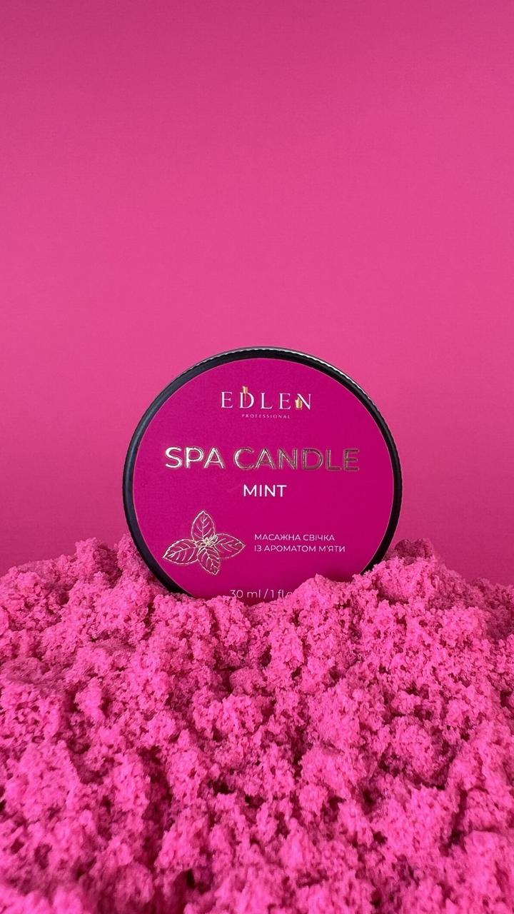 Масажна свічка для Spa-процедур після манікюру Edlen Mint, 30 грам