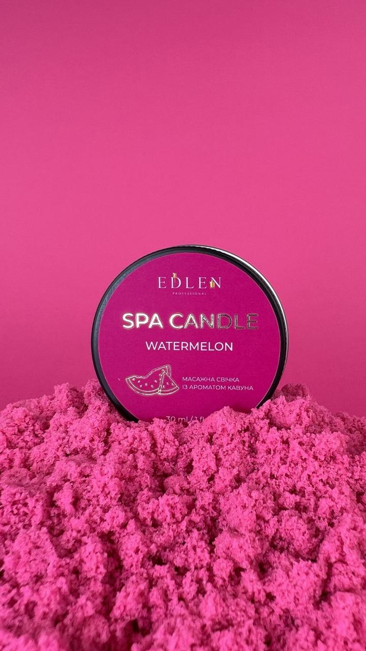 Масажна свічка для Spa-процедур після манікюру Edlen Watermelon, 30 грам