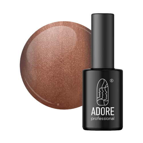 Гель-лак для нігтів котяче око Adore professional Metal Glass mm-04 каштановий, 8 мл