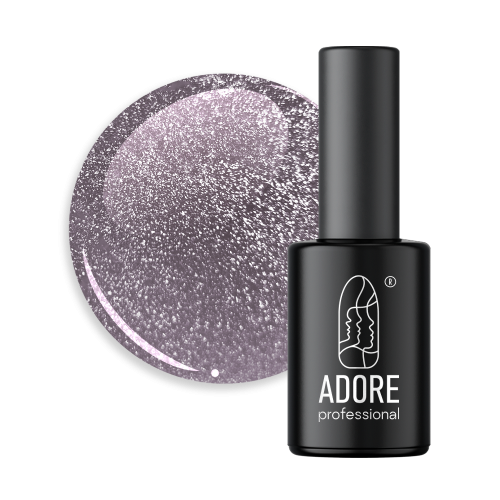 Гель-лак котяче око Adore professional Crystal Flash C-04, теплий коричневий, 8 мл
