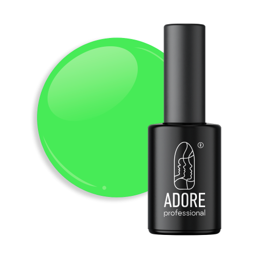 Неоновий гель-лак Adore Neon Max Nn-02 - салатовий, 8 мл