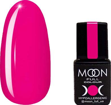 Гель-лак для нігітв Moon Full color Gel Polish №122 яскраво рожевий з малиновим відливом, 8 мл