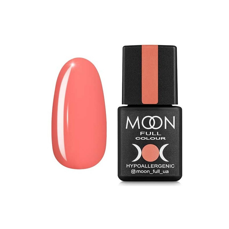 Гель-лак для нігітв Moon Full color Gel Polish №124 лососево-помаранчевий, 8 мл