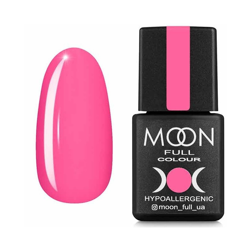 Гель-лак для нігтів Moon Full Spring-Summer №606 яскраво-рожевий, 8 мл