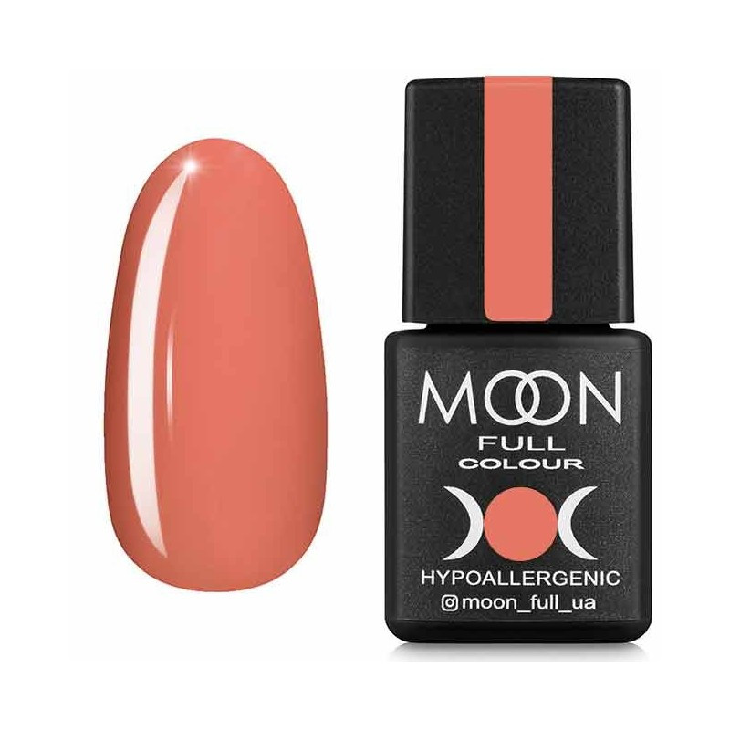 Гель-лак для нігтів Moon Full Spring-Summer №614 темний персик, 8 мл