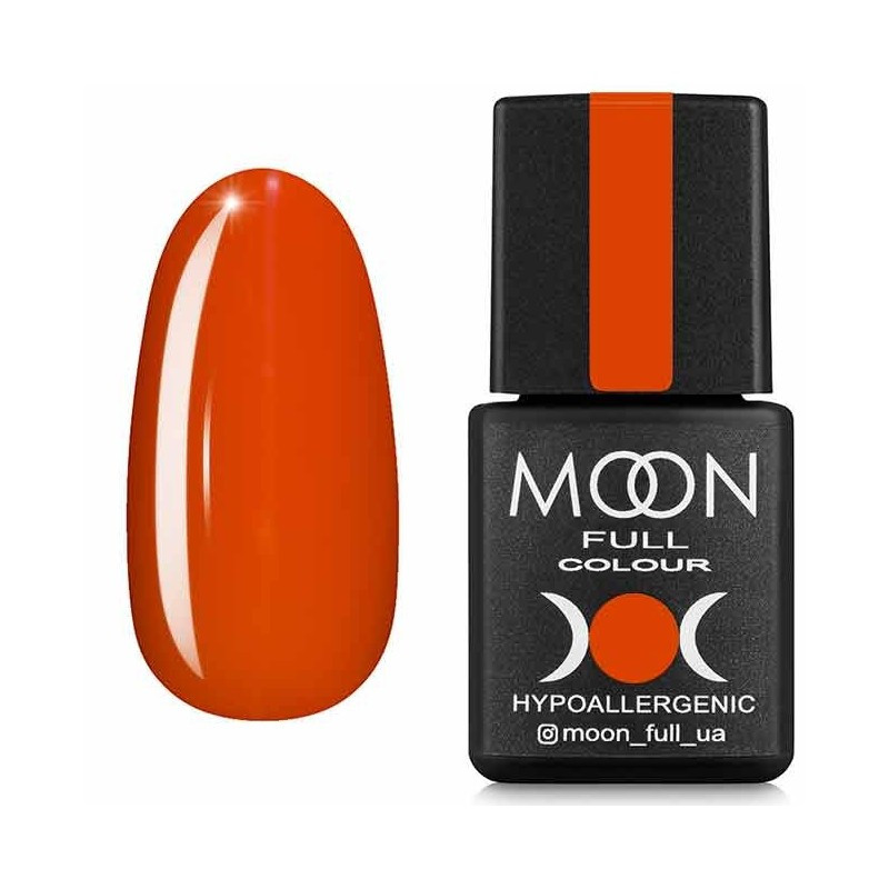 Гель-лак для нігтів Moon Full Spring-Summer №615 морквяно-шаврановий, 8 мл