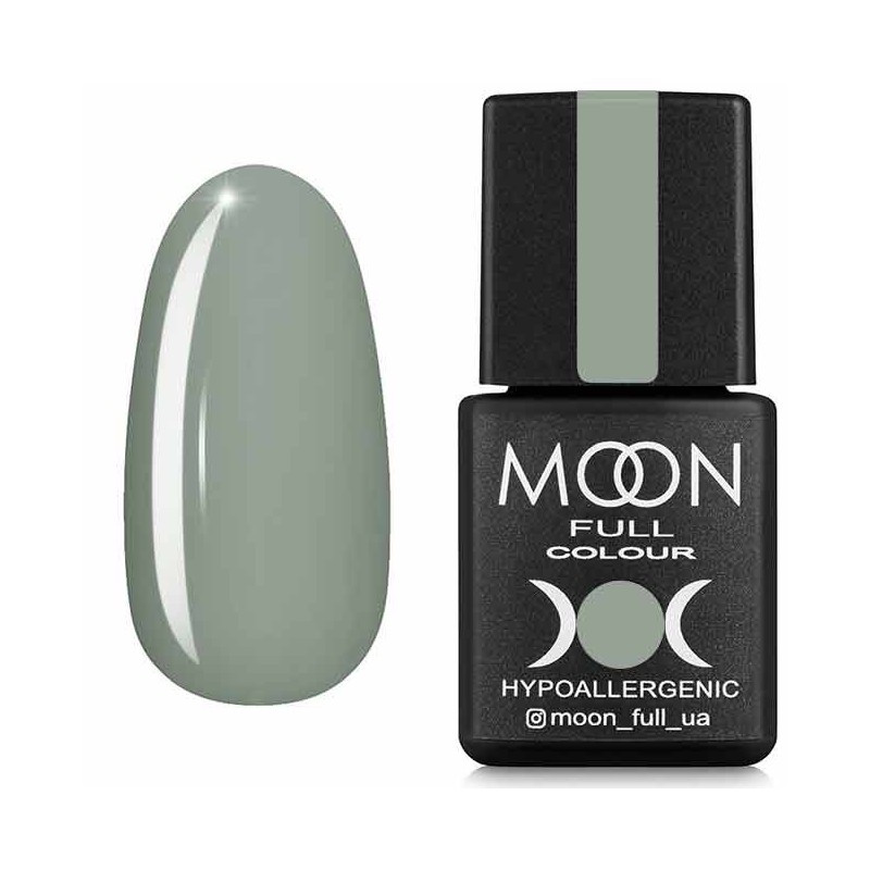 Гель-лак для нігтів Moon Full Spring-Summer №625 оливковий сірий, емаль, 8 мл