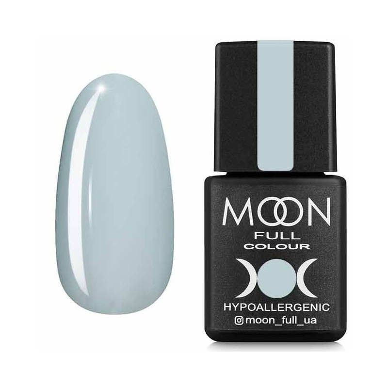 Гель-лак для нігтів Moon Full Spring-Summer №627 біло-блакитний, емаль, 8 мл