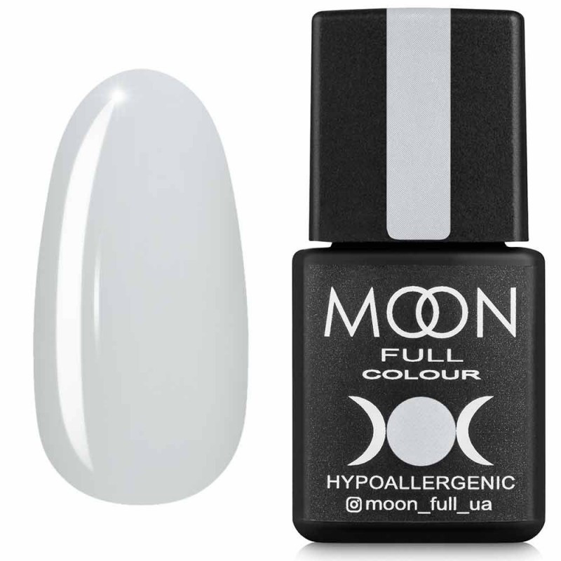 Гель-лак для нігтів Moon Full Air Nude №02 білий напівпрозорий, 8 мл