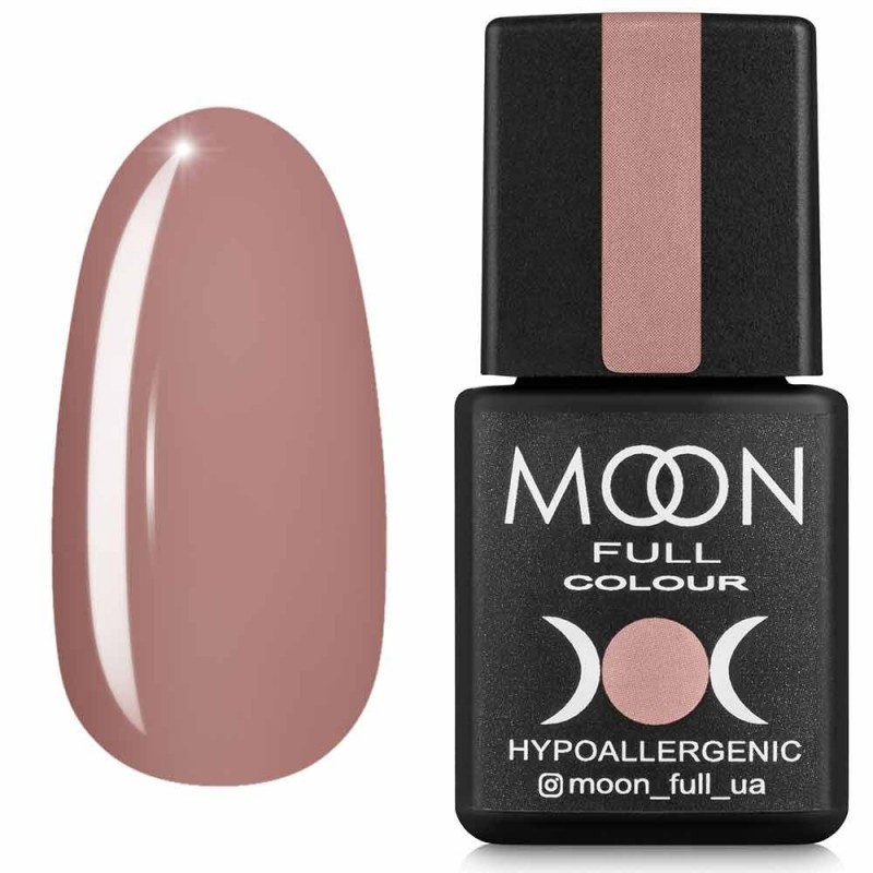 Гель-лак для нігтів Moon Full Air Nude №07 бежевий темний напівпрозорий, 8 мл