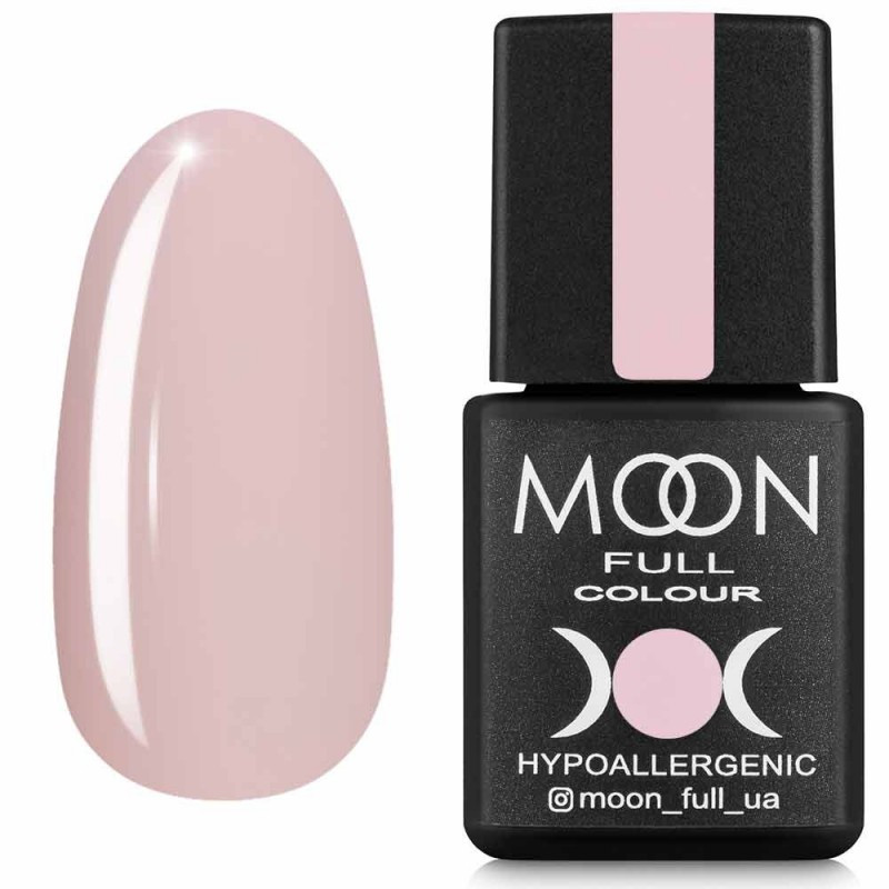 Гель-лак для нігтів Moon Full Air Nude №19 ніжний персик напівпрозорий, 8 мл