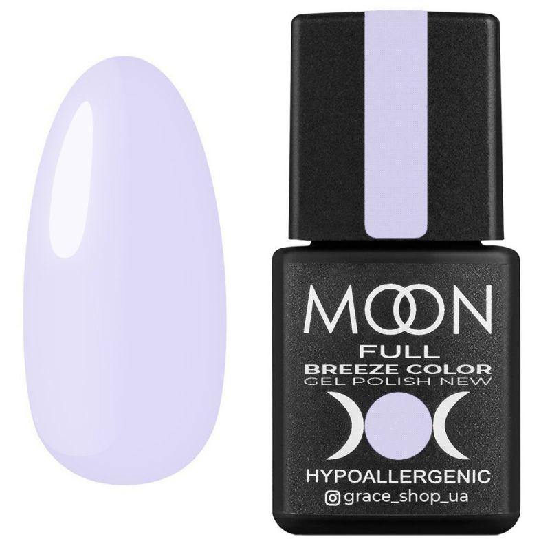 Гель-лак для нігтів Moon Full Breeze Color №411 ніжно-бузковий, 8 мл