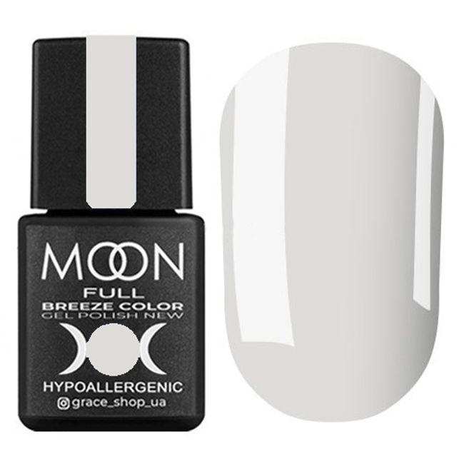 Гель-лак для нігтів Moon Full Breeze Color №414 світлий сіро-оливковий, 8 мл