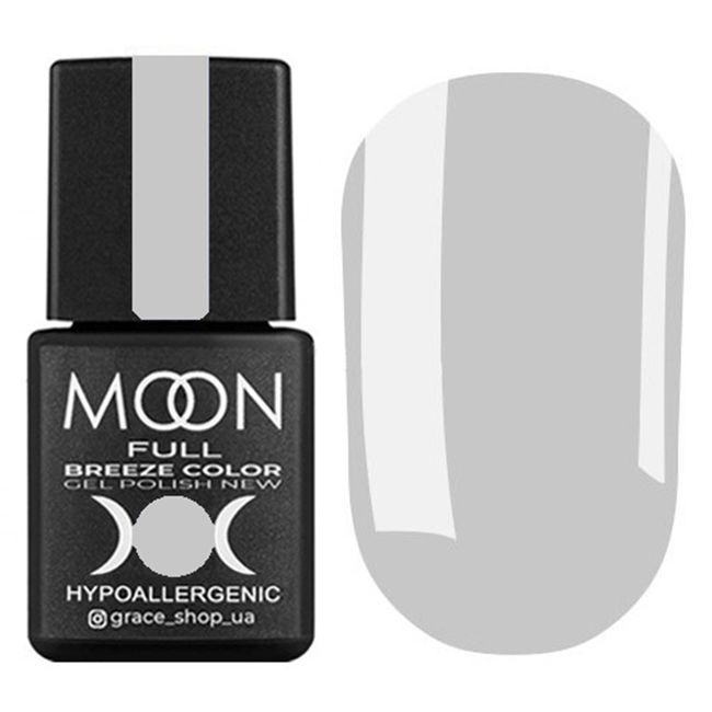 Гель-лак для нігтів Moon Full Breeze Color №415 світло-сірий, 8 мл