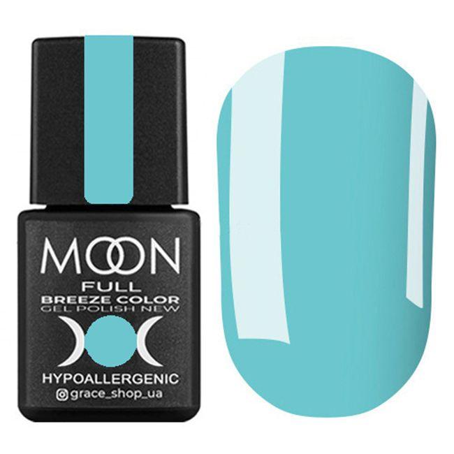 Гель-лак для нігтів Moon Full Breeze Color №420 блакитна бірюза, 8 мл
