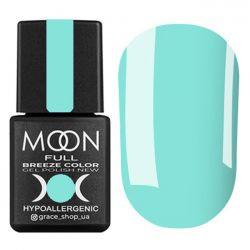 Гель-лак для нігтів Moon Full Breeze Color №423 світло-бірюзовий, 8 мл