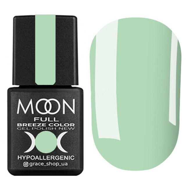 Гель-лак для нігтів Moon Full Breeze Color №433 світлий бірюзово-зелений, 8 мл