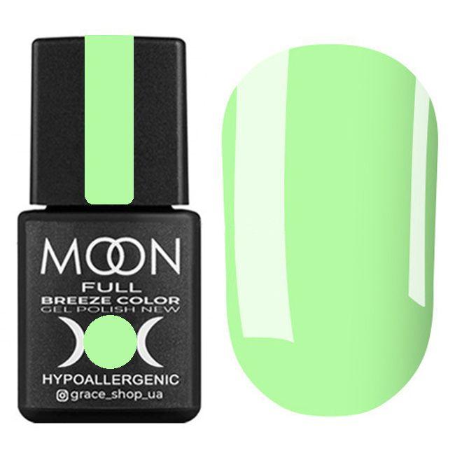 Гель-лак для нігтів Moon Full Breeze Color №435 яскравий салатовий, 8 мл