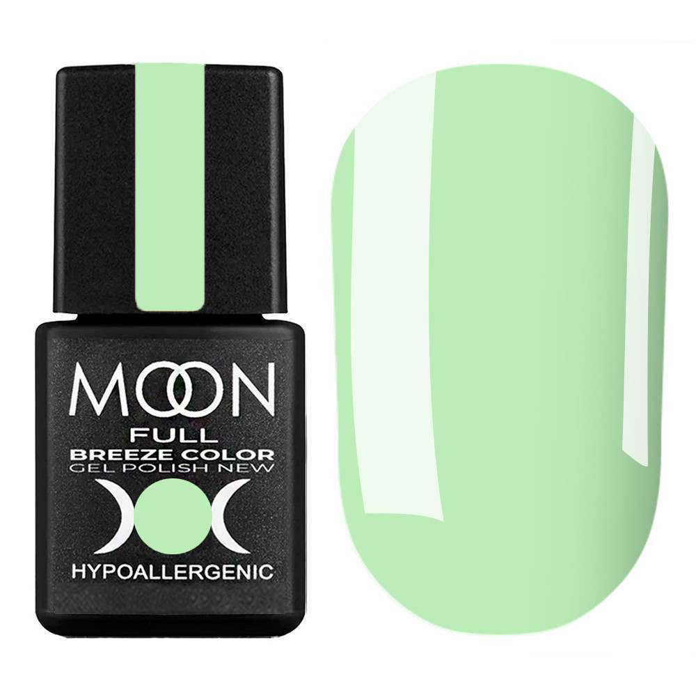 Гель-лак для нігтів Moon Full Breeze color Gel Polish New №437 світло-зелений, 8 мл