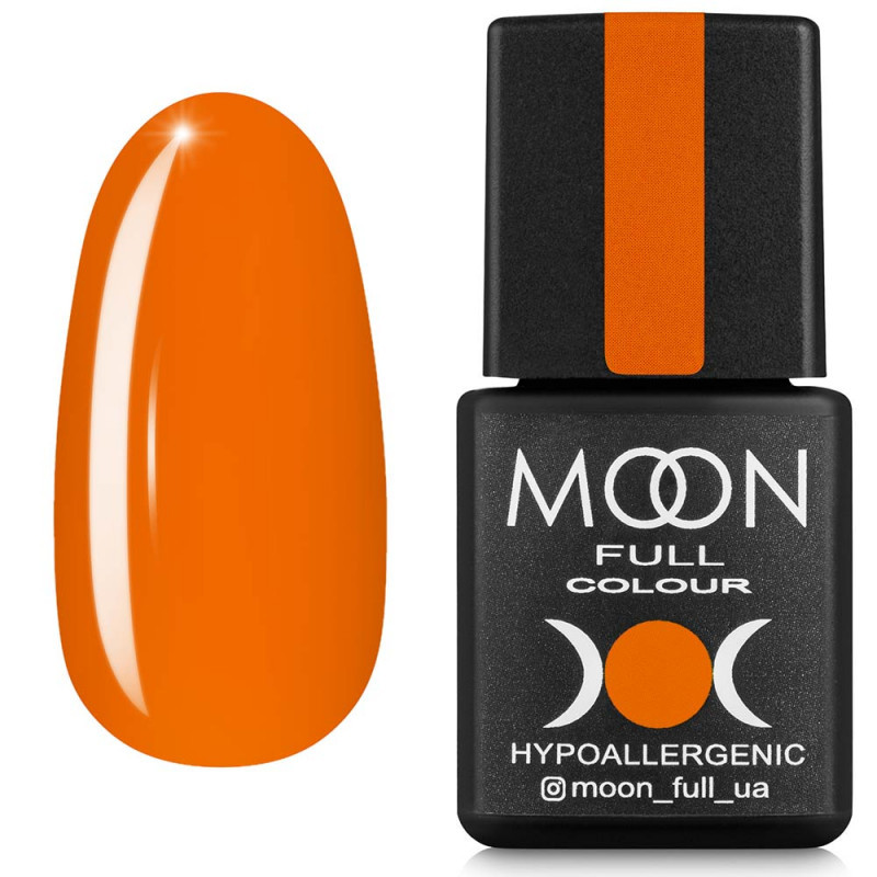 Гель-лак для нігтів Moon Full Breeze color №440 насичений апельсин, 8 мл
