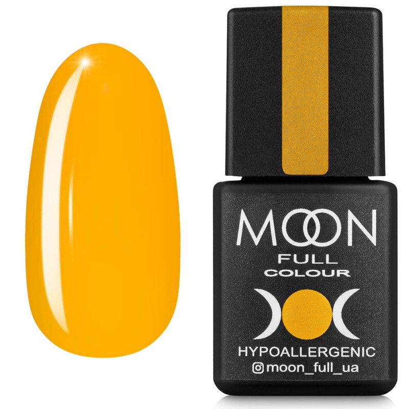 Гель-лак для нігтів Moon Full Breeze color №441 гірчичний жовтий, напівпрозорий, 8 мл