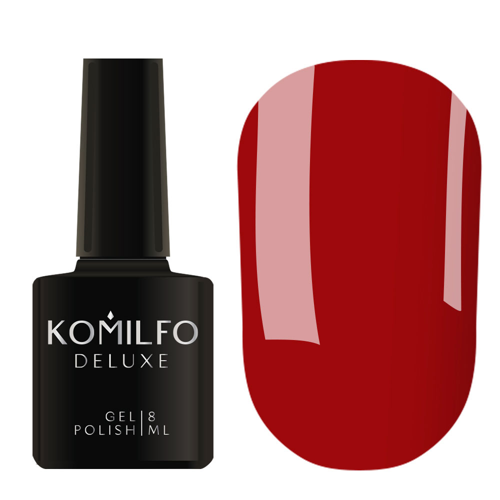 Гель-лак для нігтів Komilfo Rior Collection №R004 темно-сливовий емаль, 8 мл