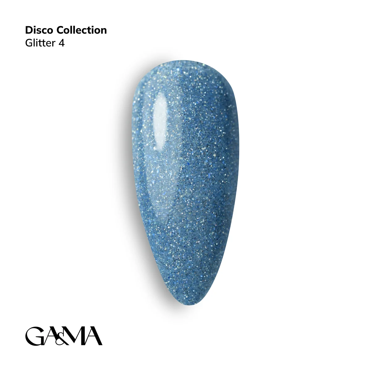 Гель-лак для нігтів голографік Ga&Ma Holographic glitter 004, 10 мл