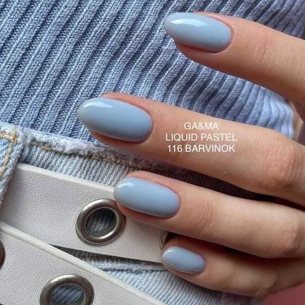 Гель-лак для нігтів барвінок Ga&Ma Liquid pastel 116 barvinok, 10 мл