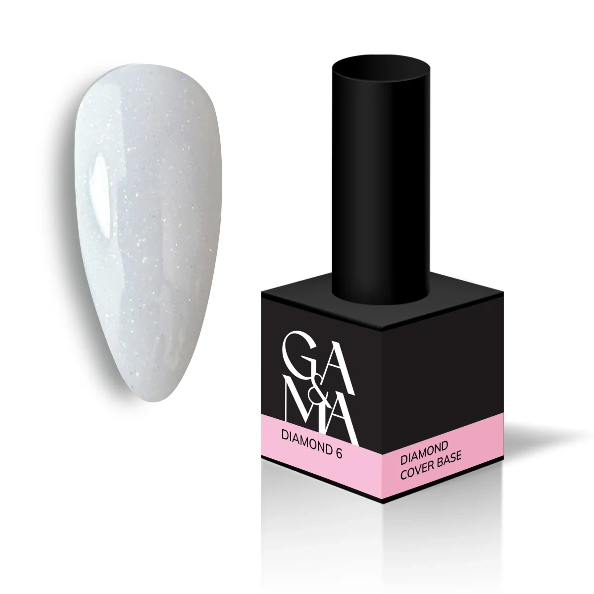 Камуфлююча база для нігтів даймонд Ga&Ma Cover base Diamond 006, 15 мл