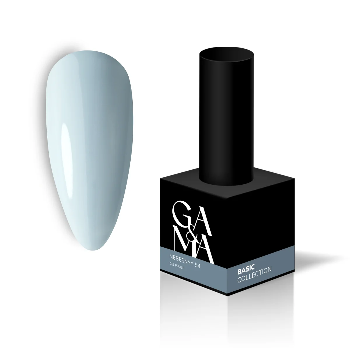 Гель-лак для нігтів небесний Ga&Ma Basic collection 054 nebesnyy, 10 мл