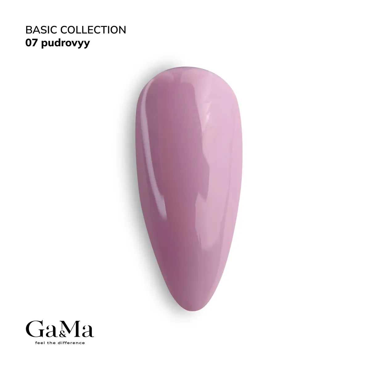 Гель-лак для нігтів пудровий Ga&Ma Basic collection 007 pudrovyy, 10 мл