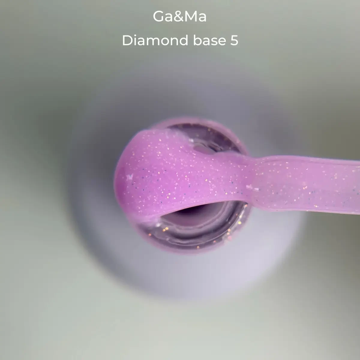 Камуфлююча база для нігтів даймонд Ga&Ma Cover base Diamond 005 ніжно-фіолетовий, 15 мл