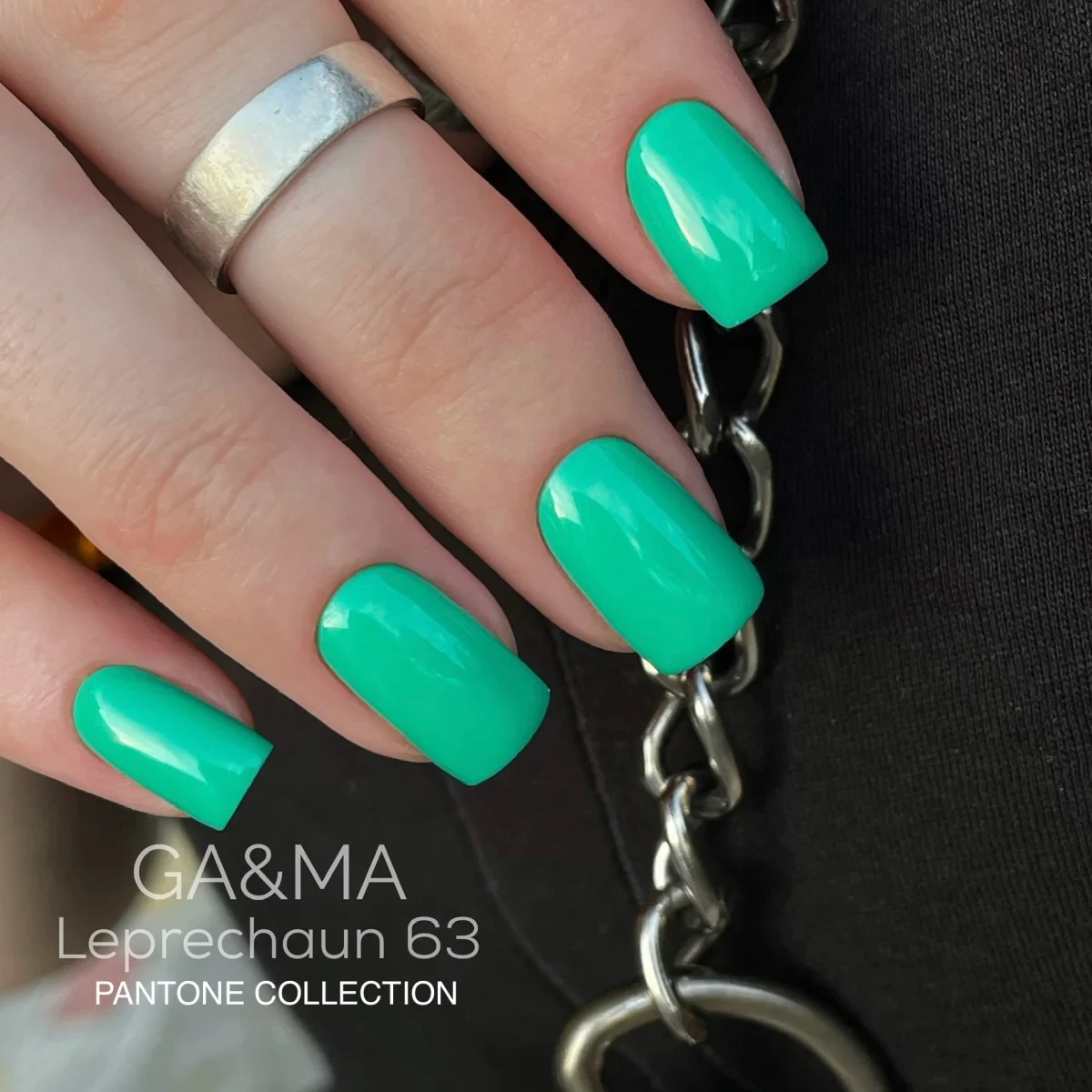 Гель-лак для нігтів Ga&Ma Pantone collection 063 leprechaun, 10 мл