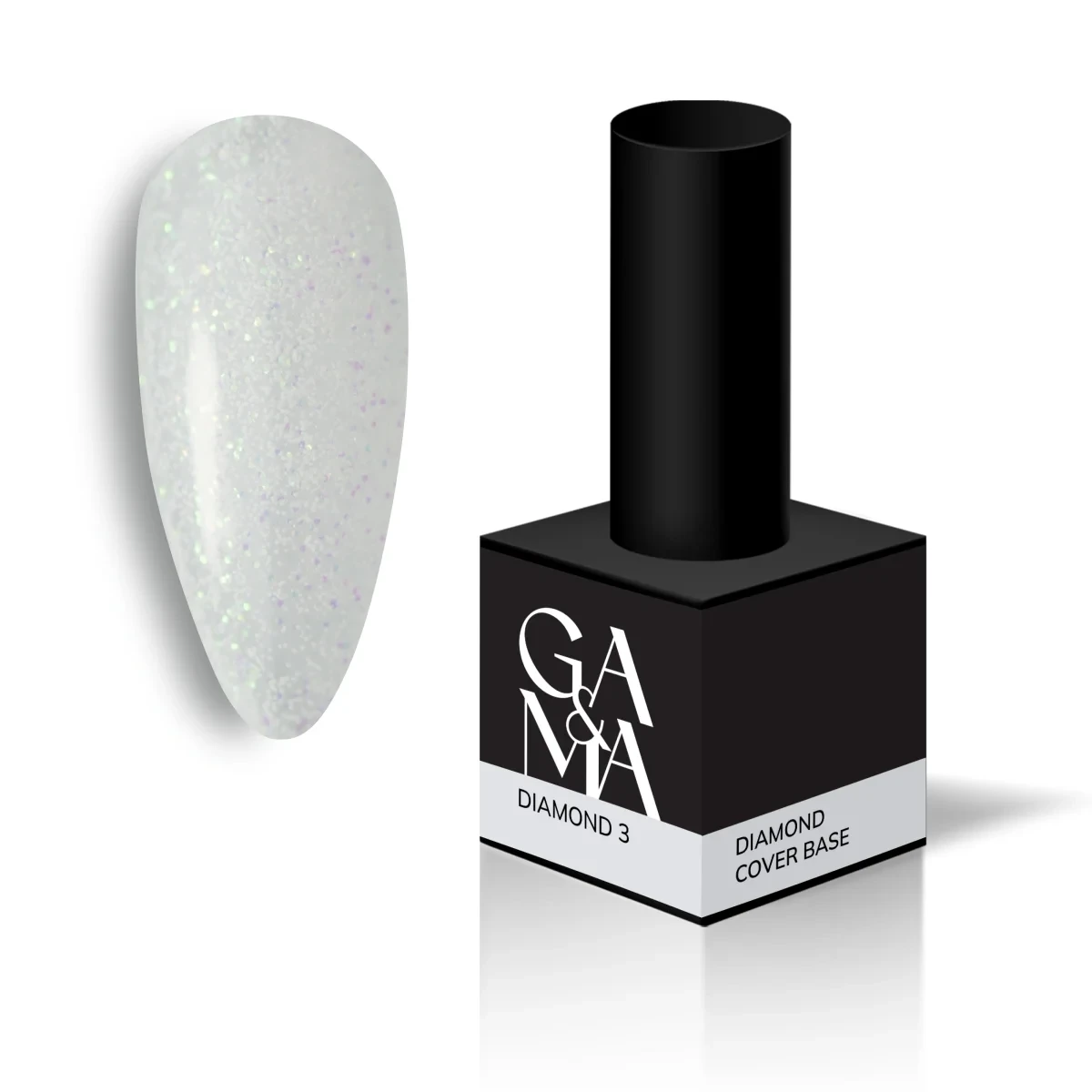 Камуфлююча база для нігтів даймонд Ga&Ma Cover base Diamond 003, 15 мл