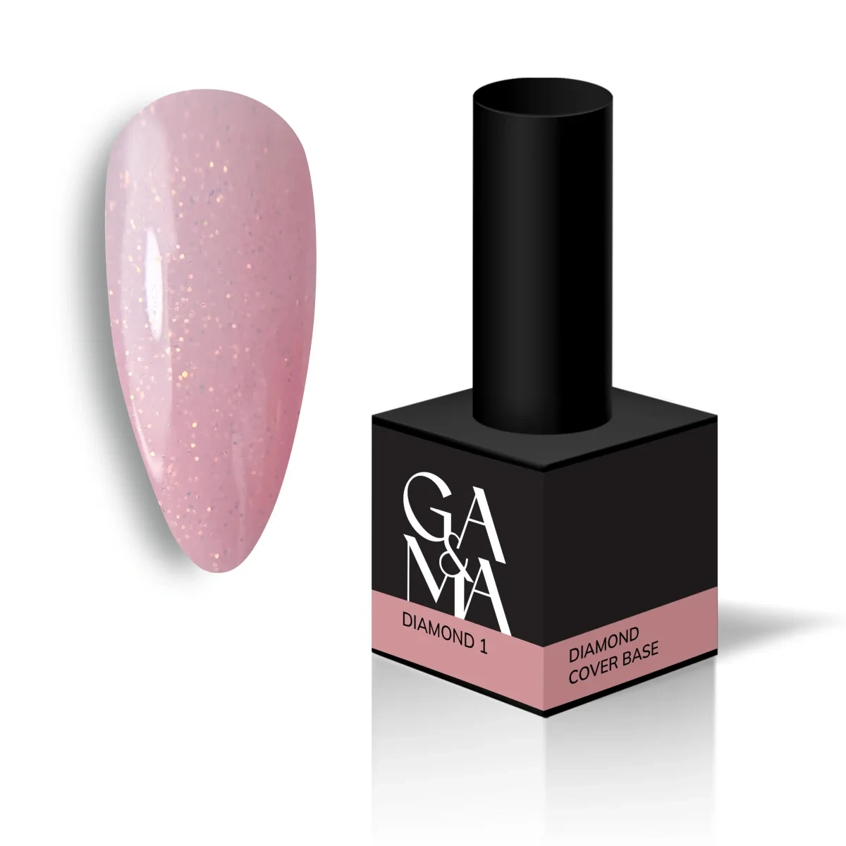 Камуфлююча база даймонд Cover base Ga&Ma Diamond 001 персиковий, 15 мл