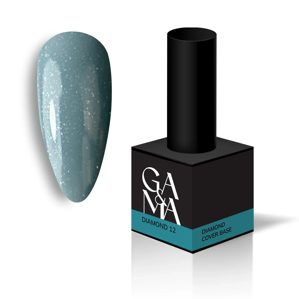 Камуфлююча база для нігтів даймонд Cover base Ga&Ma Diamond 012, 15 мл