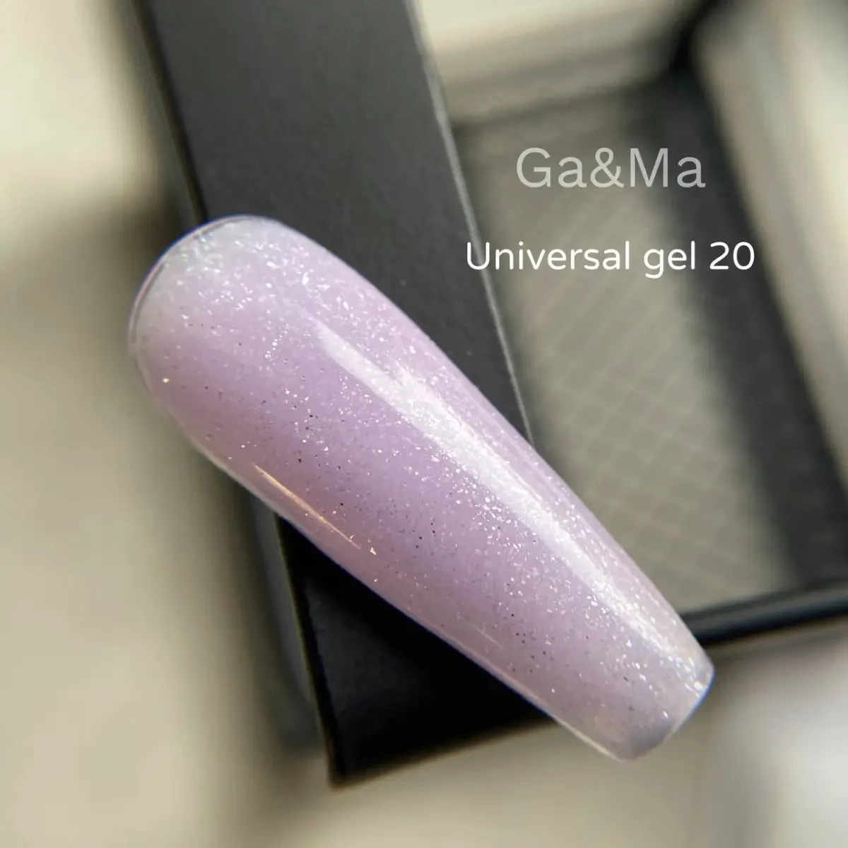 Універсальний гель Ga&Ma Universal Gel 020 рожевий з блискітками, 15 мл