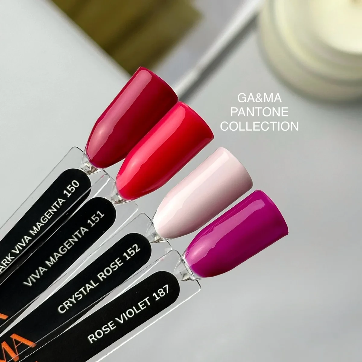 Гель-лак для нігтів Ga&Ma Pantone collection 151 Viva Magenta, 10 мл