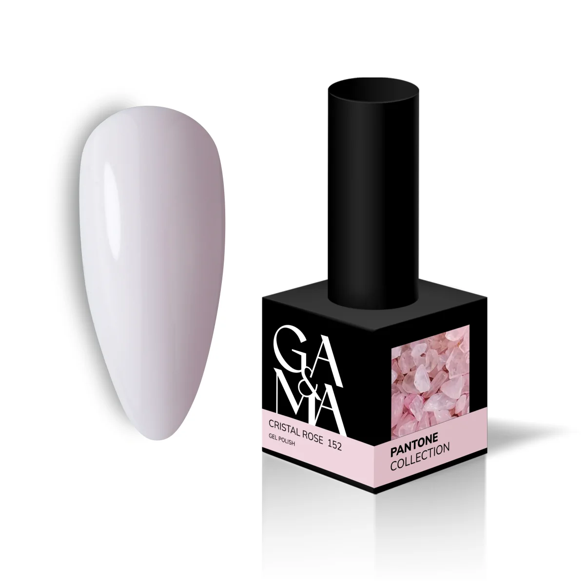 Гель-лак для нігтів Ga&Ma Pantone collection 152 Cristal Rose, 10 мл
