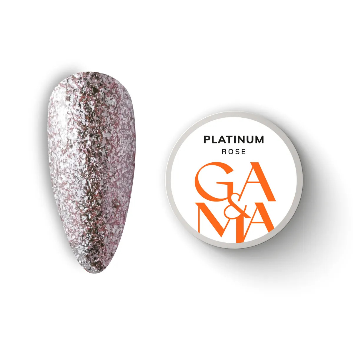 Рідка фольга для нігтів Ga&Ma Platinum Rose рожевий, 5 грам