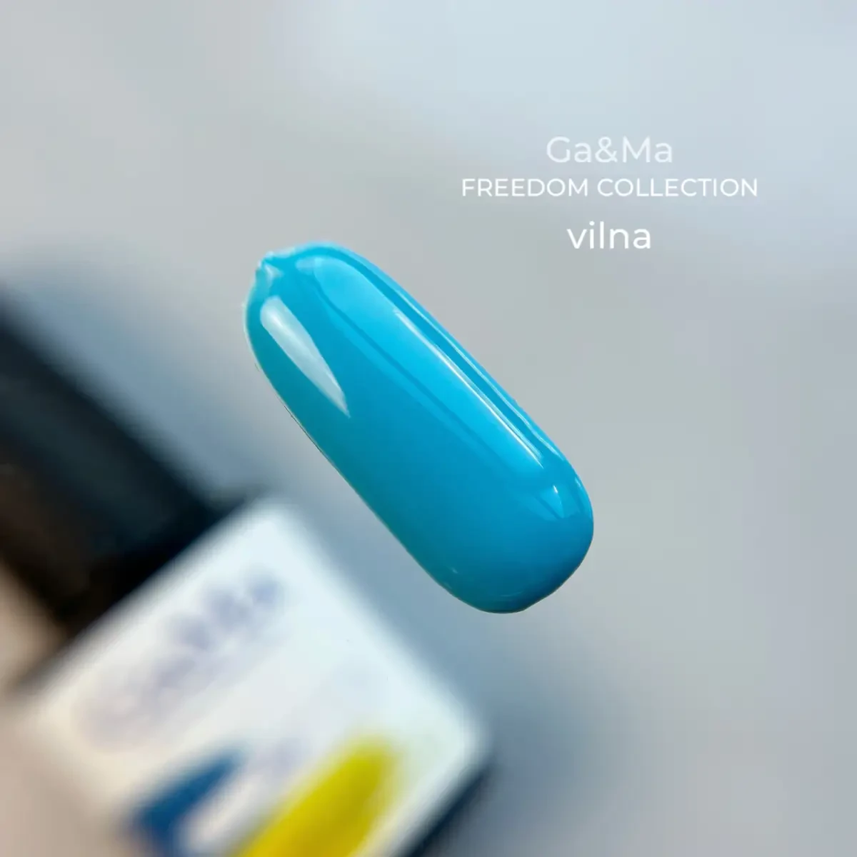 Гель-лак для нігтів блакитний Ga&Ma Freedom collection blakytnyy, 10 мл
